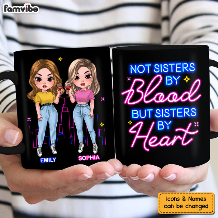 Personalized Gift For Friends Not Sisters By Blood But Sisters By Heart Mug 25039 1