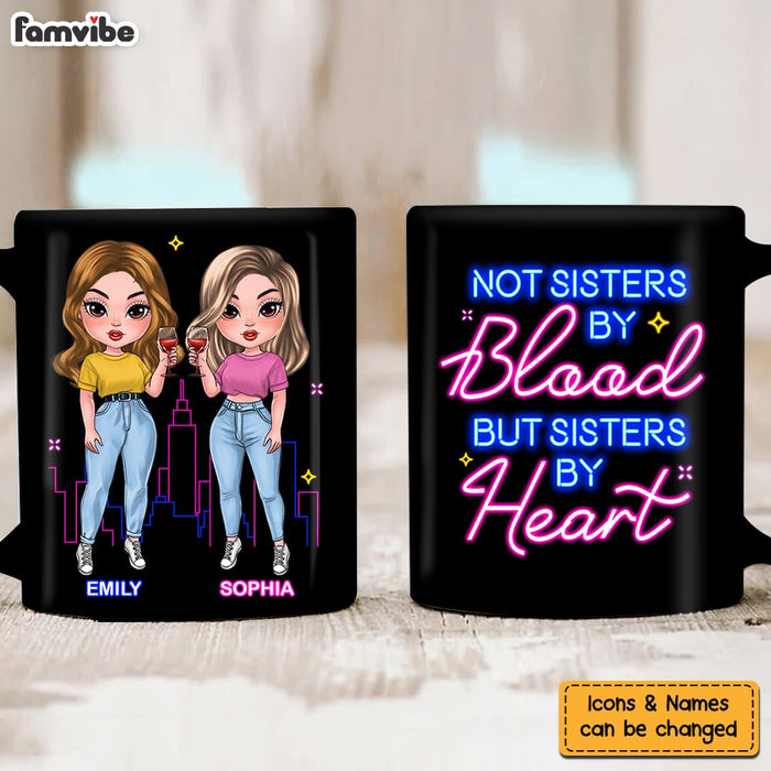 Personalized Gift For Friends Not Sisters By Blood But Sisters By Heart Mug 25039 1