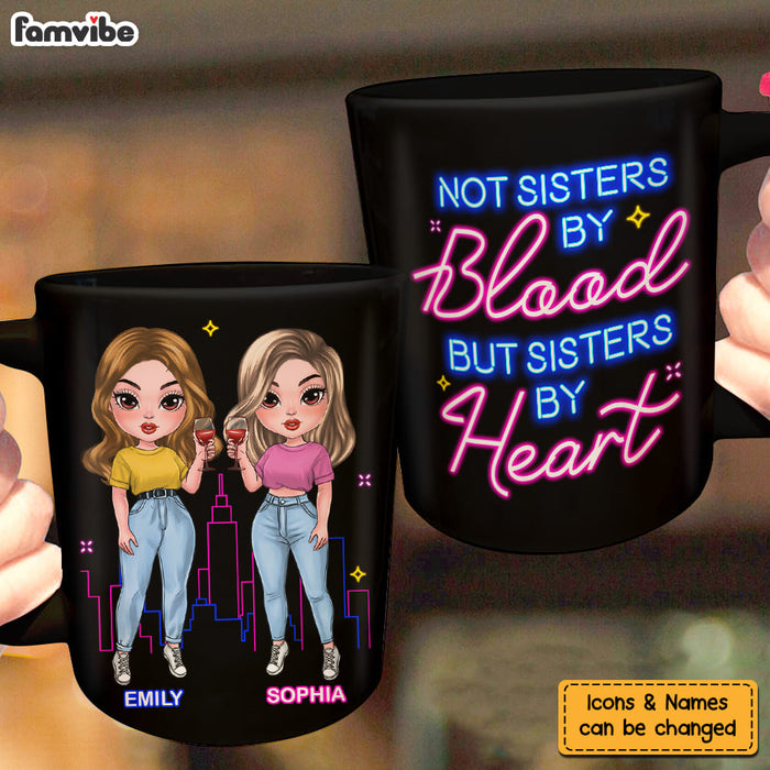 Personalized Gift For Friends Not Sisters By Blood But Sisters By Heart Mug 25039 1