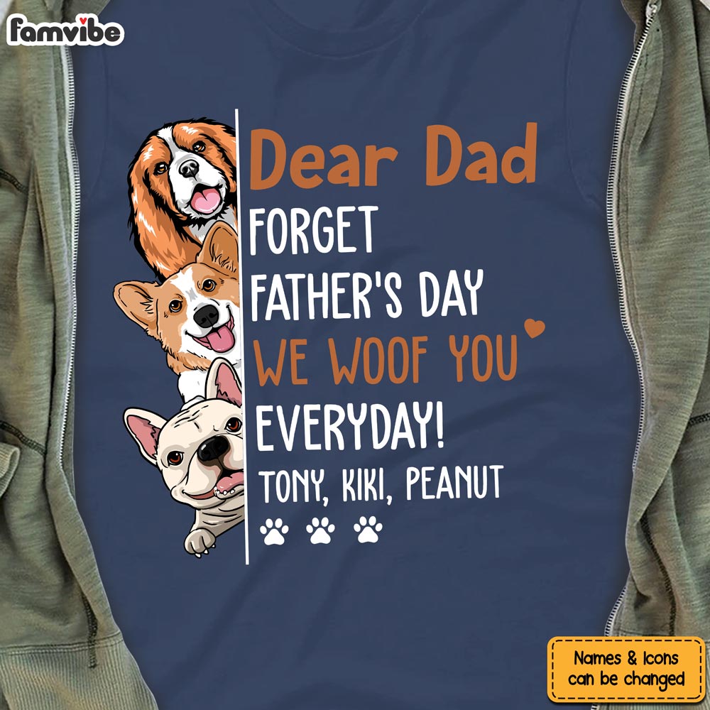 Personalized Gift We Woof You Every Day Shirt Hoodie Sweatshirt 25050 Primary Mockup