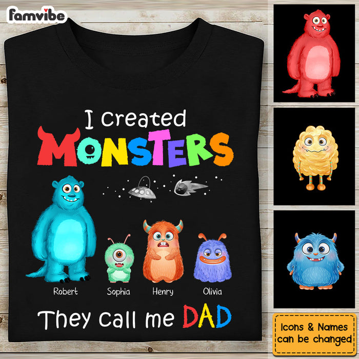 Personalized Dad I Created Monsters Shirt - Hoodie - Sweatshirt 25054 1