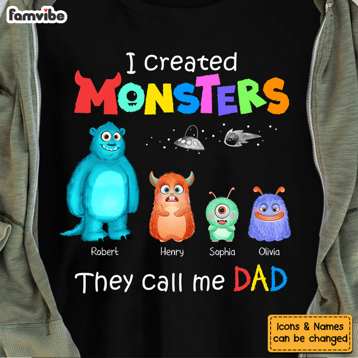 Personalized Dad I Created Monsters Shirt - Hoodie - Sweatshirt 25054 1