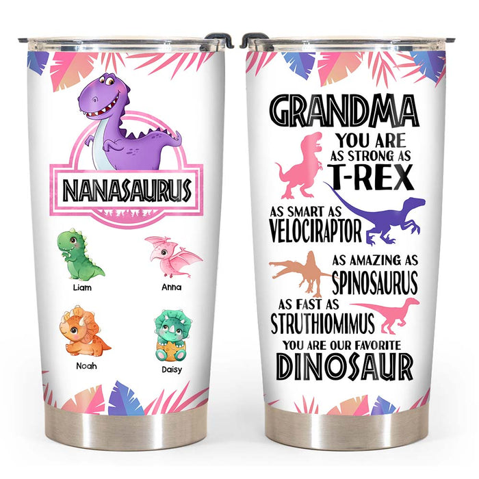 Personalized Gift For Nanasaurus Steel Tumbler 25055 1