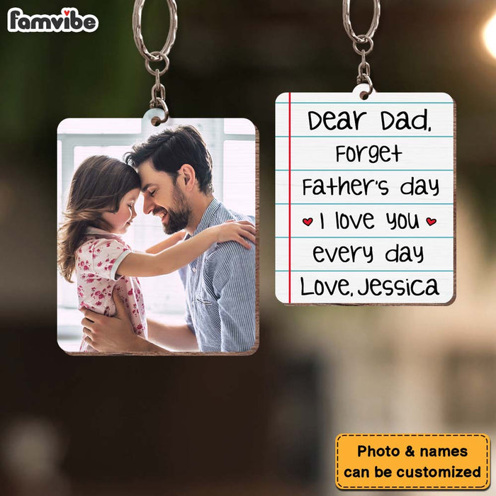 Personalized Gift for Dad Wood Keychain 25057 1