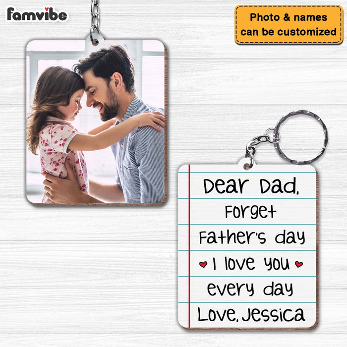 Personalized Gift for Dad Wood Keychain 25057 1
