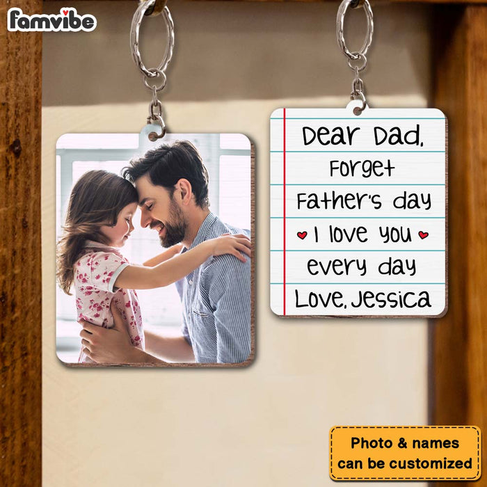 Personalized Gift for Dad Wood Keychain 25057 1