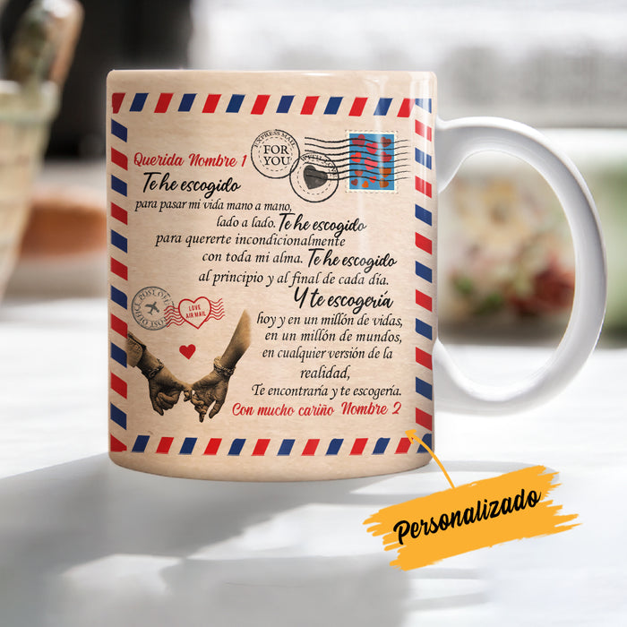 Personalized Spanish Pareja I Choose You Couple Mug AP1410 65O34 1