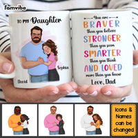 Personalized To My Daughter You Are Braver Than You Believe Mug 25061 thumb 1