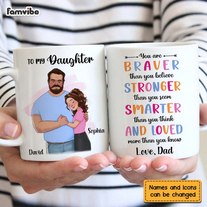 Personalized To My Daughter You Are Braver Than You Believe Mug 25061 1
