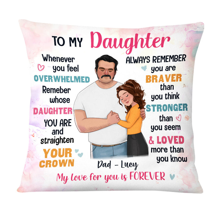 Personalized  Gift  For Daughter From Dad Pillow 25064 1