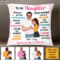 Personalized  Gift  For Daughter From Dad Pillow 25064 thumb 1