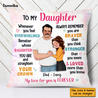 Personalized  Gift  For Daughter From Dad Pillow 25064 thumb 1