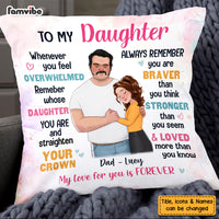 Personalized  Gift  For Daughter From Dad Pillow 25064 thumb 1