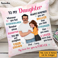 Personalized  Gift  For Daughter From Dad Pillow 25064 thumb 1