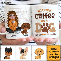 Personalized All I Need Is Coffee And My Dogs Mug 25065 thumb 1