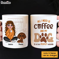 Personalized All I Need Is Coffee And My Dogs Mug 25065 thumb 1