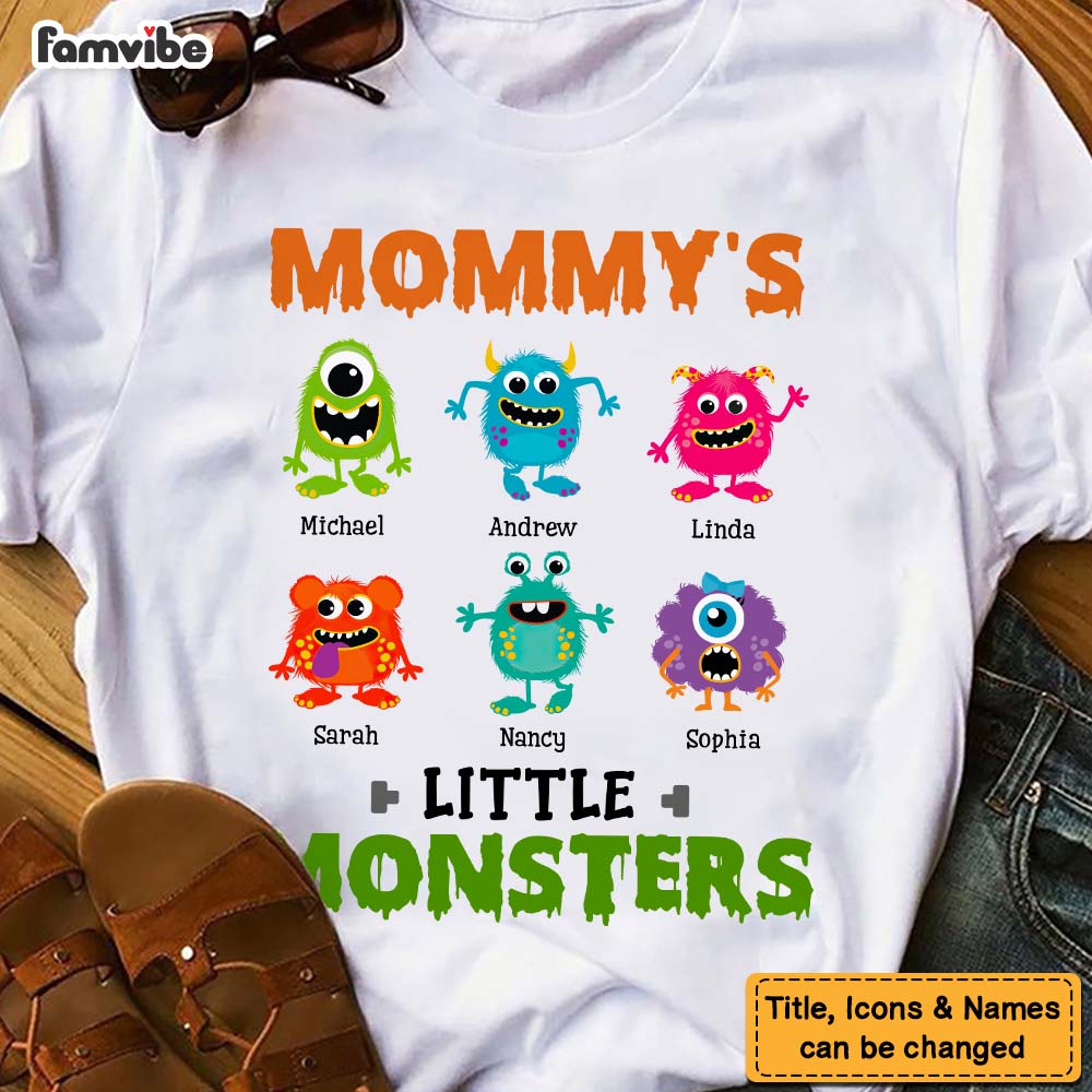 Personalized Mommy's Little Monsters Shirt Hoodie Sweatshirt 25076 Primary Mockup