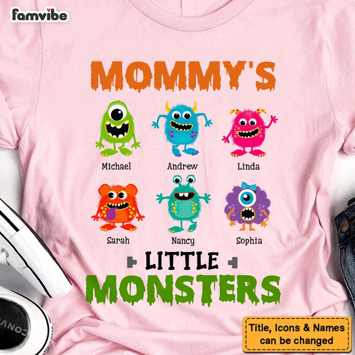 Personalized Mommy's Little Monsters Shirt - Hoodie - Sweatshirt 25076 1