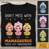 Personalized Gift For Mom Don't Mess With  Mamasaurus Shirt - Hoodie - Sweatshirt 25080 1