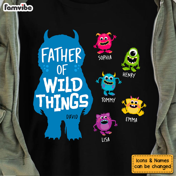 Personalized Gift Father Of Wild Things Shirt - Hoodie - Sweatshirt 25085 1