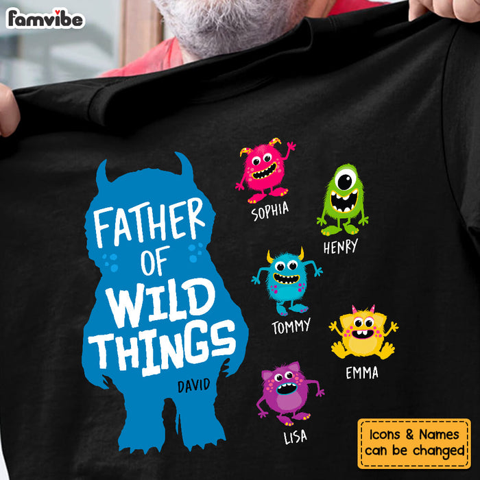 Personalized Gift Father Of Wild Things Shirt - Hoodie - Sweatshirt 25085 1