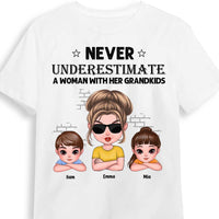 Personalized Gift For Grandma Never Underestimate A Grandma With Her Grandkids Shirt - Hoodie - Sweatshirt 25087 thumb 1