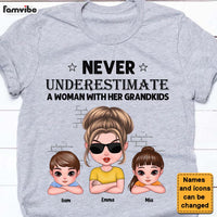 Personalized Gift For Grandma Never Underestimate A Grandma With Her Grandkids Shirt - Hoodie - Sweatshirt 25087 thumb 1