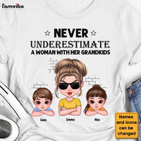 Personalized Gift For Grandma Never Underestimate A Grandma With Her Grandkids Shirt - Hoodie - Sweatshirt 25087 thumb 1