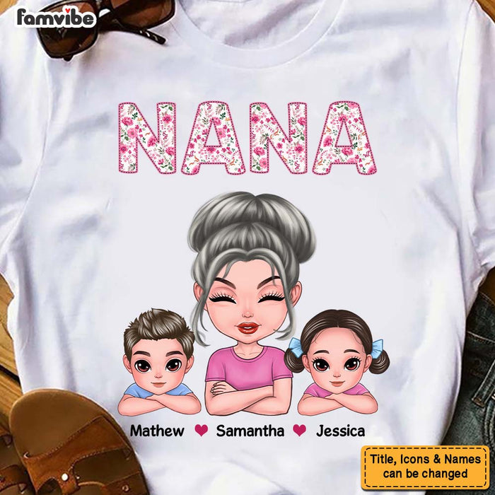 Personalized Grandma Embroidered Shirt - Hoodie - Sweatshirt 25092 1
