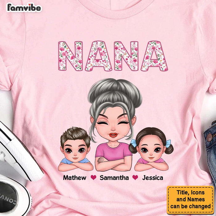 Personalized Grandma Embroidered Shirt - Hoodie - Sweatshirt 25092 1