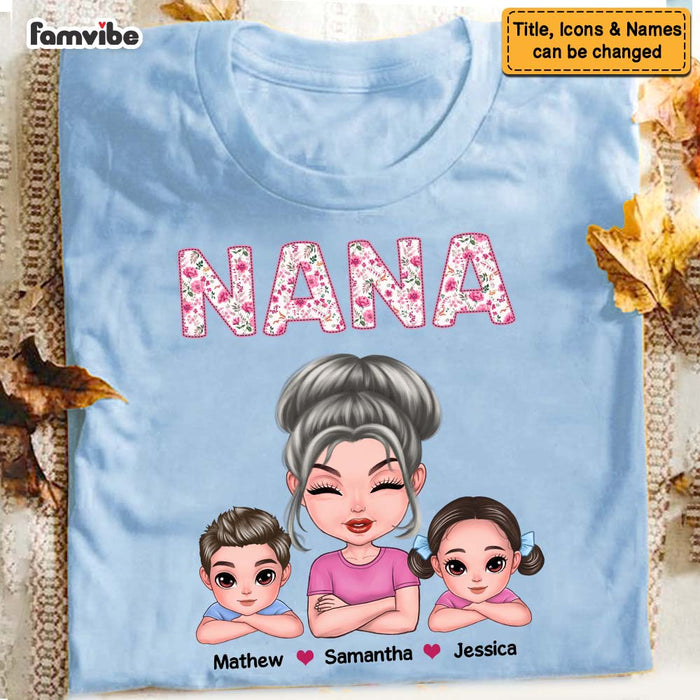 Personalized Grandma Embroidered Shirt - Hoodie - Sweatshirt 25092 1