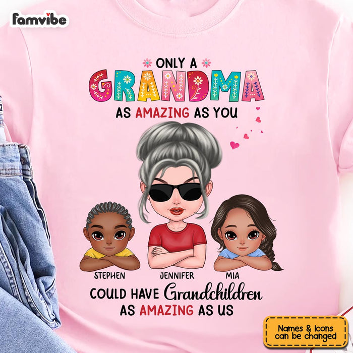 Personalized Gift for Grandma Amazing Grandchild Shirt - Hoodie - Sweatshirt 25093 1