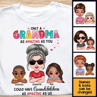 Personalized Gift for Grandma Amazing Grandchild Shirt - Hoodie - Sweatshirt 25093 thumb 1