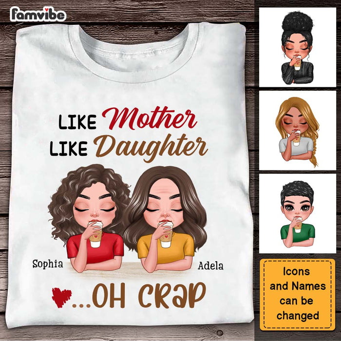 Personalized Gift Like Mother Like Daughter Shirt - Hoodie - Sweatshirt 23261 25094 1
