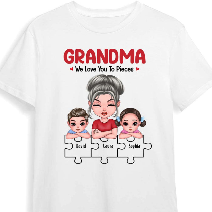 Personalized Gift For Grandma We Love You To Pieces Shirt - Hoodie - Sweatshirt 25095 1