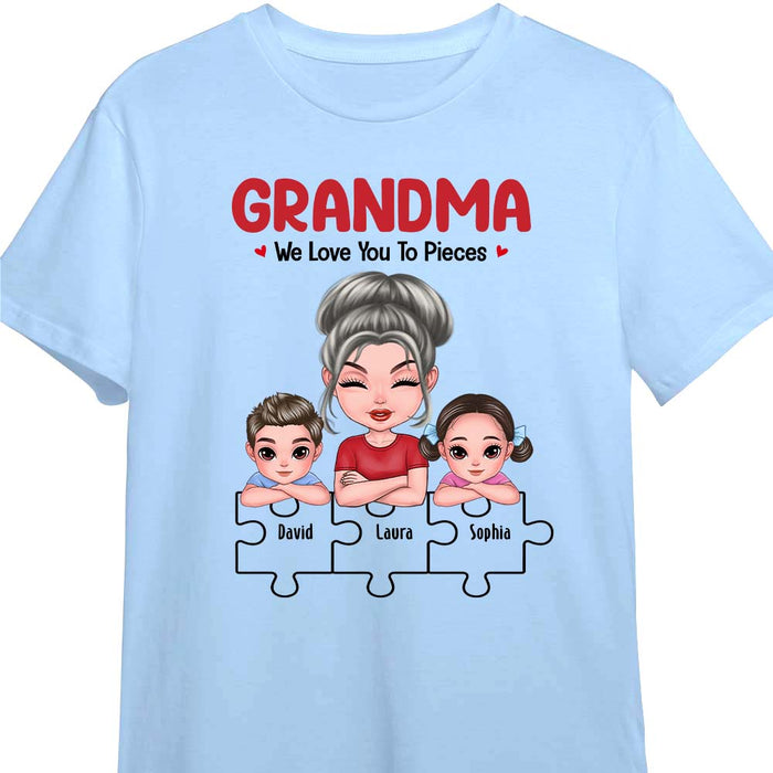 Personalized Gift For Grandma We Love You To Pieces Shirt - Hoodie - Sweatshirt 25095 1