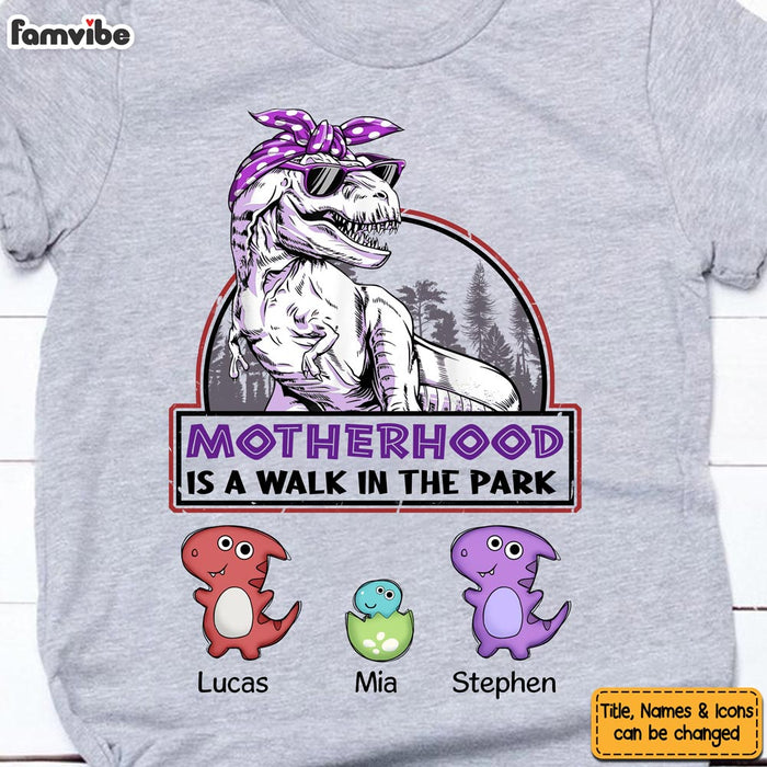 Personalized Motherhood Dinosaur Shirt - Hoodie - Sweatshirt 25096 1
