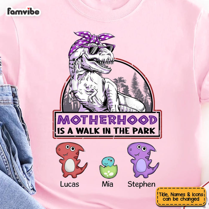 Personalized Motherhood Dinosaur Shirt - Hoodie - Sweatshirt 25096 1