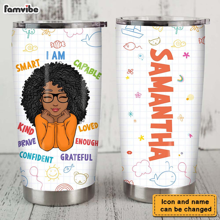 Personalized Affirmation Gift For Granddaughter Steel Tumbler 25102 1