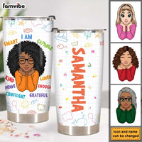 Personalized Affirmation Gift For Granddaughter Steel Tumbler 25102 thumb 1