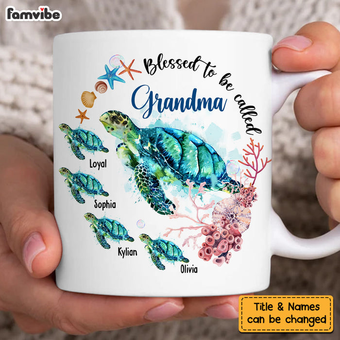 Personalized Grandma Turtle Mug 25106 1
