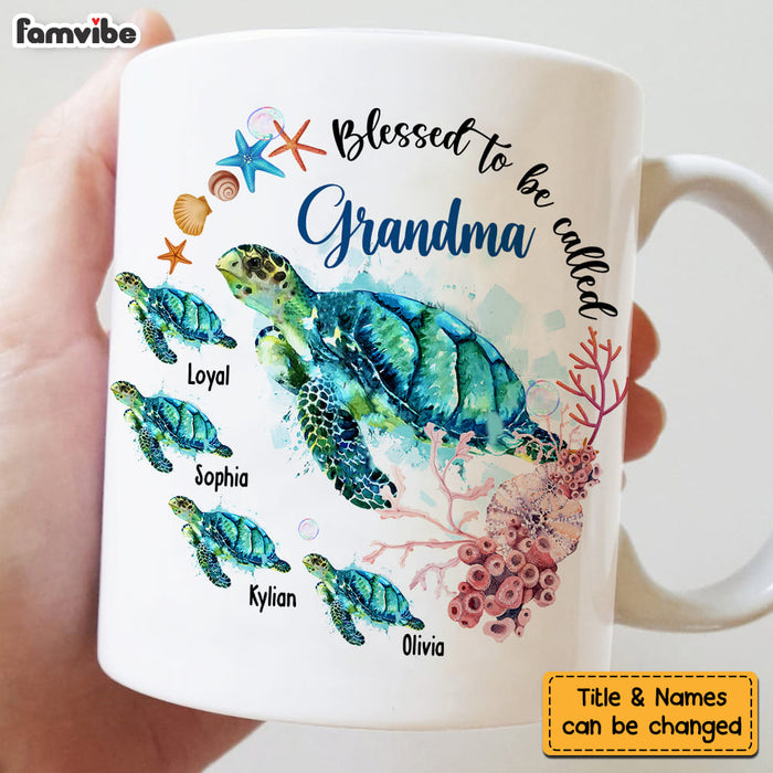 Personalized Grandma Turtle Mug 25106 1
