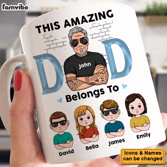 Personalized This Amazing Dad Belongs To Mug 25112 1