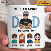 Personalized This Amazing Dad Belongs To Mug 25112 thumb 1