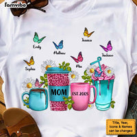 Personalized Gift For Mom Coffee Cups With Daisies Shirt - Hoodie - Sweatshirt 25114 thumb 1