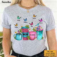 Personalized Gift For Mom Coffee Cups With Daisies Shirt - Hoodie - Sweatshirt 25114 thumb 1