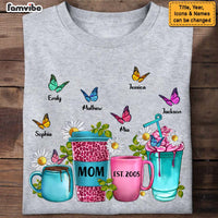 Personalized Gift For Mom Coffee Cups With Daisies Shirt - Hoodie - Sweatshirt 25114 thumb 1