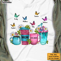 Personalized Gift For Mom Coffee Cups With Daisies Shirt - Hoodie - Sweatshirt 25114 thumb 1
