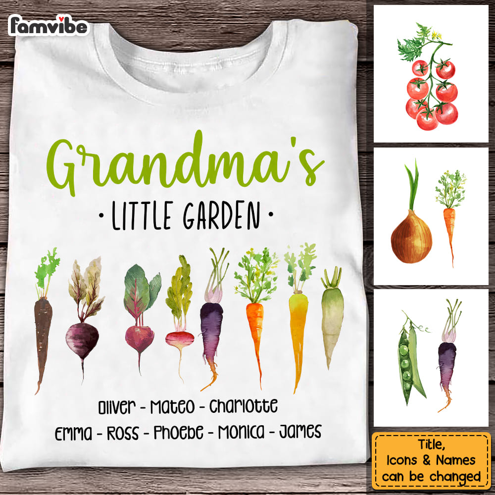 Personalized Grandma Little Garden Shirt Hoodie Sweatshirt 25117 Primary Mockup
