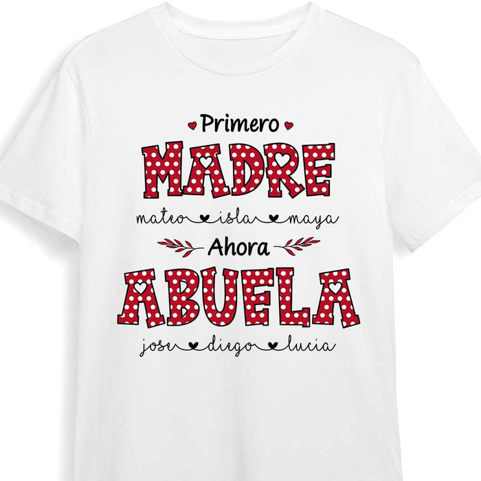 Personalized Abuela Spanish Polka Dot Shirt - Hoodie - Sweatshirt 25124 1